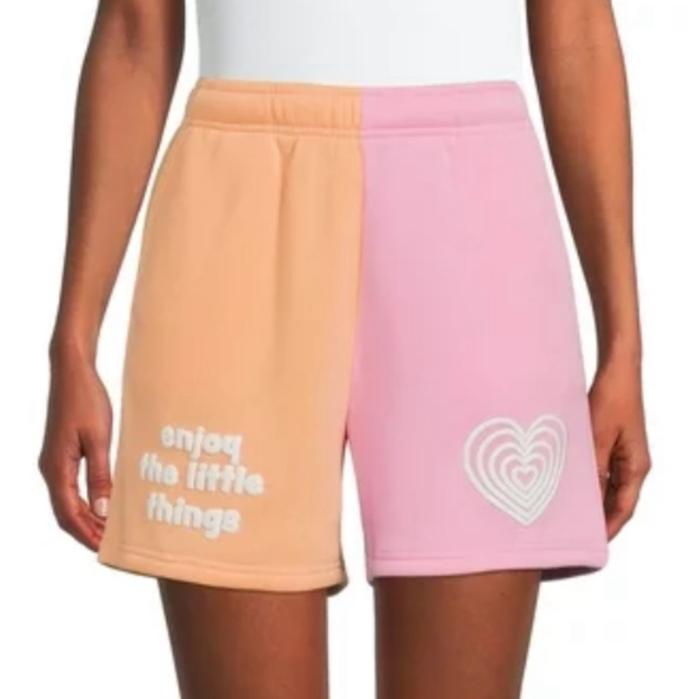 Enjoy the little things pink and orange shorts